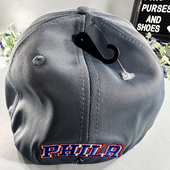 Ultra Games 76ers NBA Cap Phila Basketball Hat Fitted Back Baseball 6 Panel Grey - Picture 9 of 16